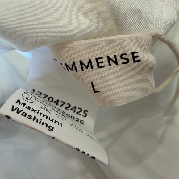 Commense Boho Girly Ruffle Skirt Tight Sling Short Cottage Coastal White Dress L - Picture 5 of 7